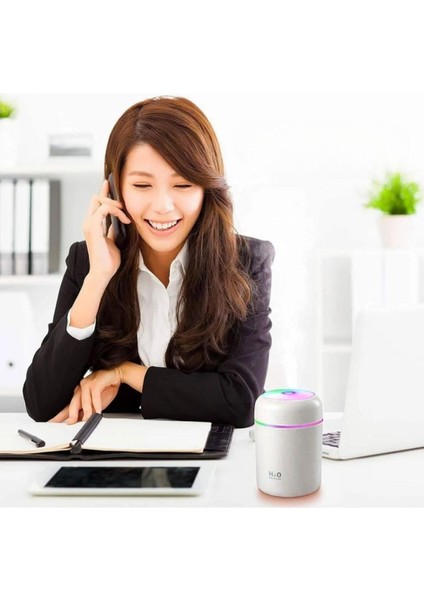 Usb Rengarenk Işıklı 300 Ml Ulrasonik Hava Nemlendirici Buhar Makinesi Ve Hava Aroma Difüzörü (4915) Go-53-vice/(1395) modelleri