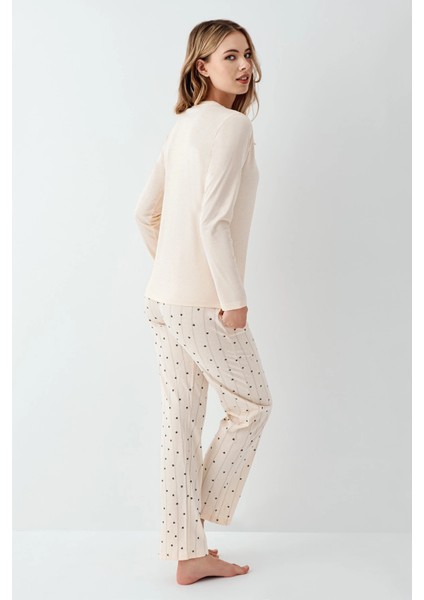 Arnetta 3434-S Kadın Uzun Kol Pijama Takım fırsatları