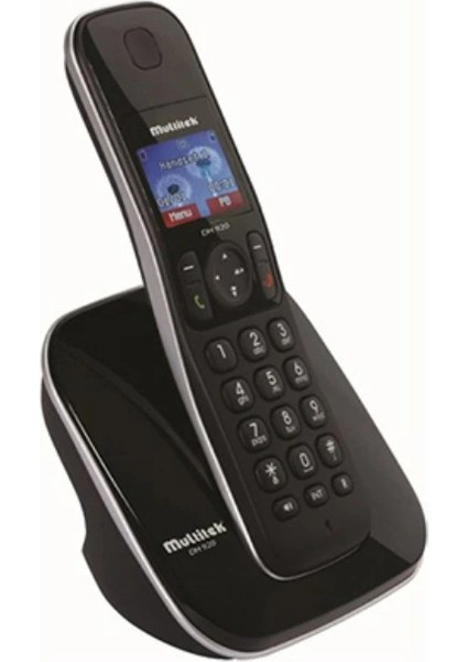 Telsiz Telefon Ultra Ince Renkli Ekranlı Arayan Numarayı Gösteren Dect Telefon Siyah