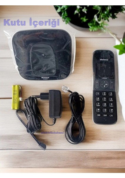 Telsiz Telefon Ultra Ince Renkli Ekranlı Arayan Numarayı Gösteren Dect Telefon Siyah fiyatları