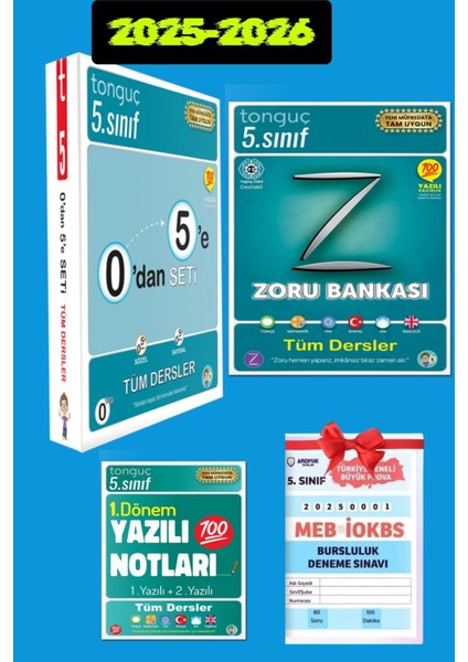 5. Sınıf 0 Dan 5 E Konu Anlatımlı Soru Bankası Zoru Bankası Yazılı Notları Seti