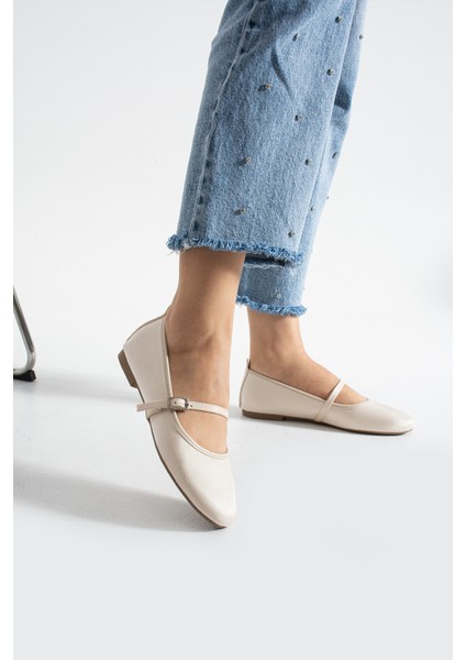 Felix Kadın Taş Tokalı Mary Jane Ayakkabı Babet fiyatları