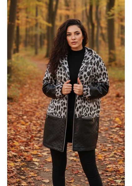 Jennifer Deri Kombineli Kapüşonlu Kaban fiyatları