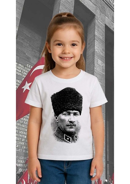 Unisex Ay Yıldızlı T-Shirt 19 Mayıs 29 Ekim 23 Nisan 10 Kasım Atatürk Çocuk Tişört