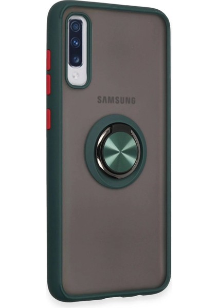 Bfs Samsung Galaxy A70 Kılıf Montreal Yüzüklü Silikon Kapak - Yeşil fiyatları