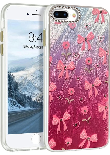 Bfs iPhone 7 Plus Kılıf Blade Aynalı Desenli Kapak - Desen 3