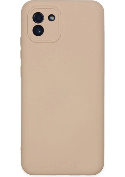 Bfs Samsung Galaxy A03 Kılıf Nano Içi Kadife Silikon - Pudra