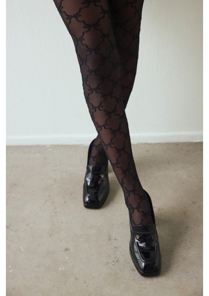 Siyah Scarlet Ribbon Külotlu Çorap modelleri