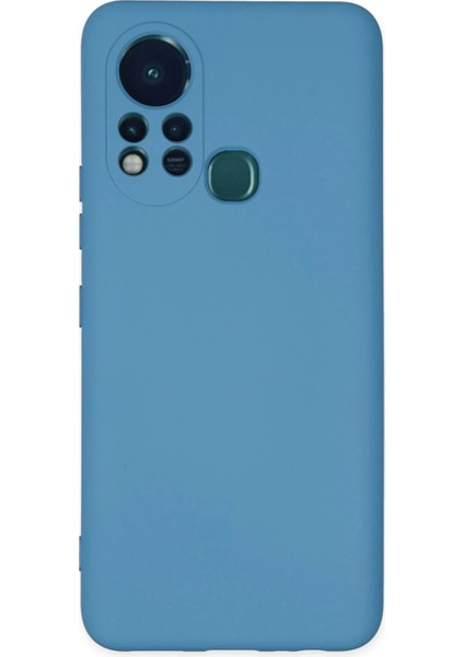 Bfs Infinix Hot 11S Kılıf Nano Içi Kadife Silikon - Mavi