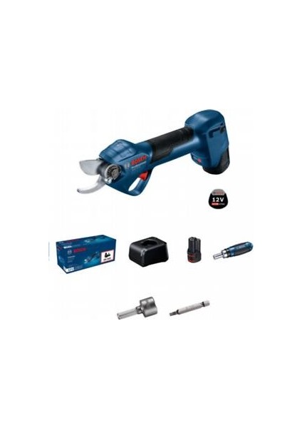 Ggp 12V-25 Akulu Budama Makası (3AH Çift Akülü Karton Kutuda)