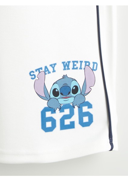 Yeni Sezon Beli Lastikli Stitch Baskılı Kız Çocuk Eşofman Altı fiyatları