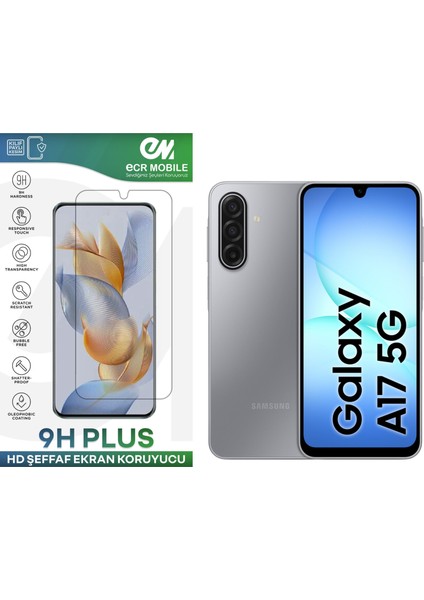 Samsung Galaxy A17 ile Uyumlu Ekran Koruyucu 9h Esnek Nano Cam Şeffaf