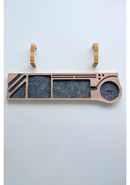 Ahşap Masaüstü Kalemlik Organizer & Telefon Standı