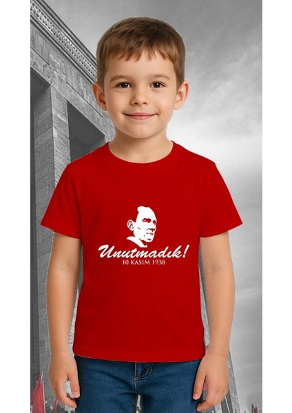 Unisex Ay Yıldızlı T-Shirt 19 Mayıs 29 Ekim 23 Nisan 10 Kasım Atatürk Çocuk Tişört modelleri