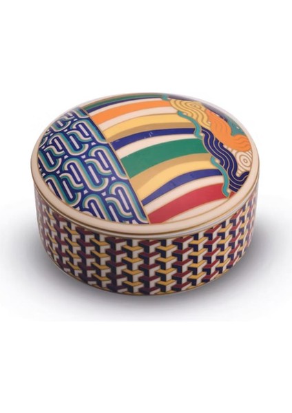 Living Porselen Kapaklı Kutu 13 x 6,5 cm