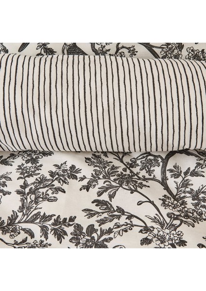 Soft Peace Tek Kişilik Nevresim Takımı - Beyaz / Antrasit fiyatları