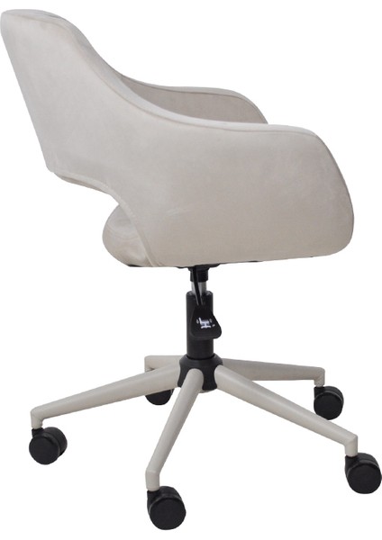 Monev 2 Bej Kumaş, Metal Ayaklı, Ev ve Ofis Çalışma Koltuğu – Öğrenci, Ofis, Büro, Bilgisayar Sandalyesi fırsatları