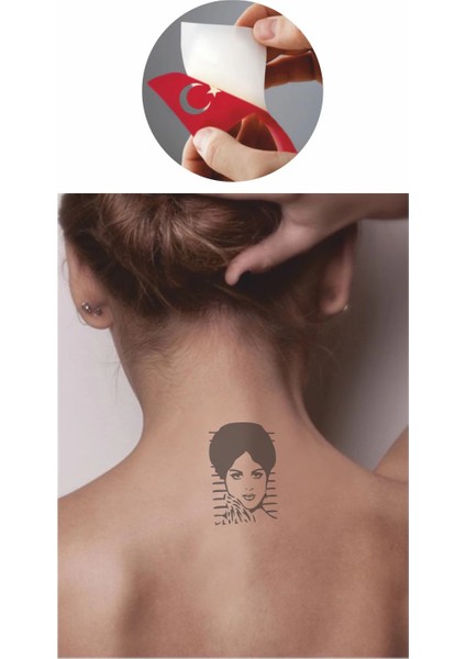Güzel Kadın Tattoo Geçici Dövme Şablonları Kına Kalıpları fiyatları