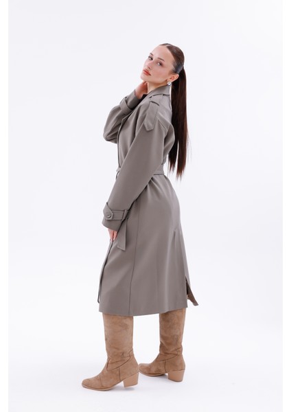 Kadın Trençkot Model Kaban