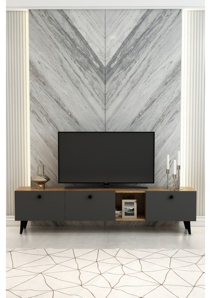 Model Hera 180 cm 3 Kapaklı Televizyon Ünitesi Modern Tv Ünitesi – Tv Sehpası | Televizyon Konsolu
