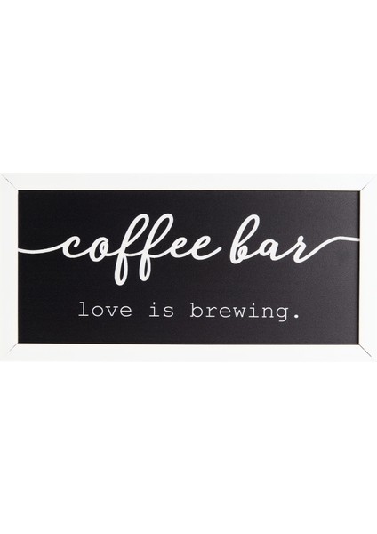 Deco Coffee Duvar Panosu - Siyah - 40X20 cm fiyatları