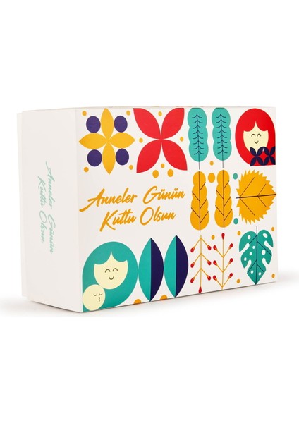 Deco Anneler Günü Desenli Hediye Kutusu - Renkli - 35 cm