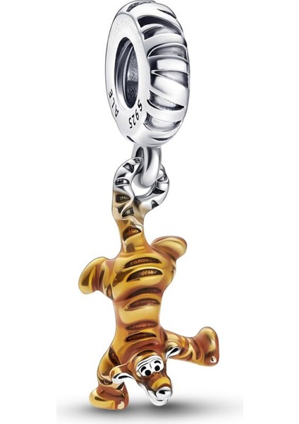 925 Ayar Gümüş Disney Winnie The Pooh Tigger Sallantılı Charm