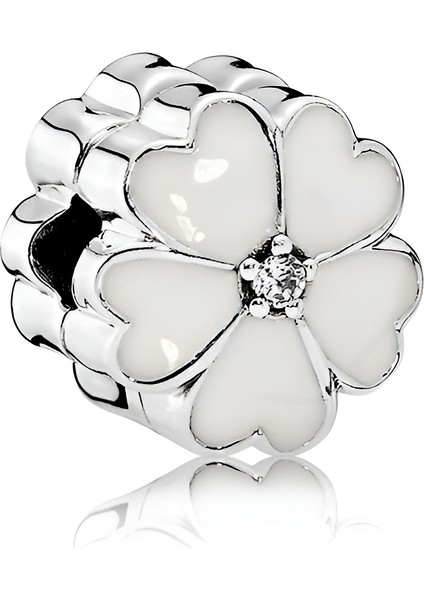 925 Ayar Gümüş Çuha Çiçeği Charm