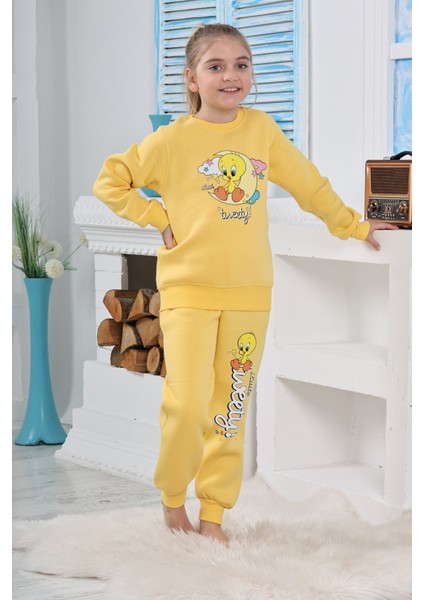 Kapitex 6181 Kız Çocuk Twety Baskılı Uzun Kol Pijama Takımı fiyatları