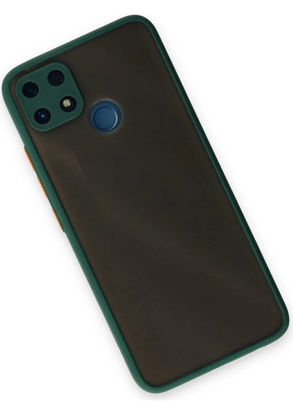 Bfs Realme C25 Kılıf Montreal Silikon Kapak - Yeşil modelleri