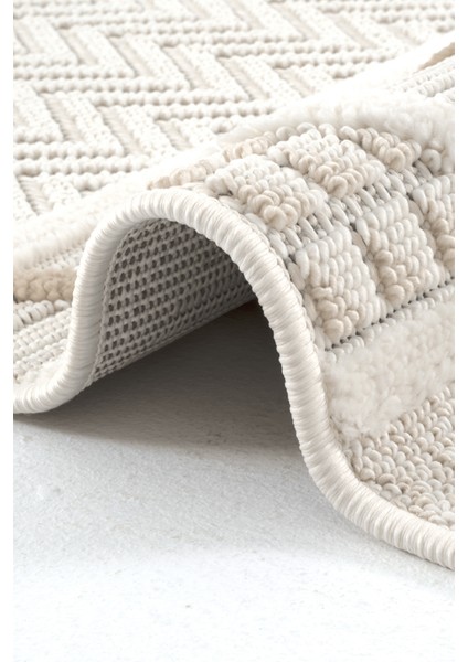 Boca J. 8005 Soft Geometrik Özel Ölçü Bukle Yumuşacık Salon Antre Mutfak Halı Yolluk