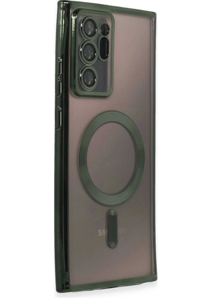 Bfs Samsung Galaxy Note 20 Ultra Kılıf Kross Magneticsafe Kapak - Koyu Yeşil fiyatları