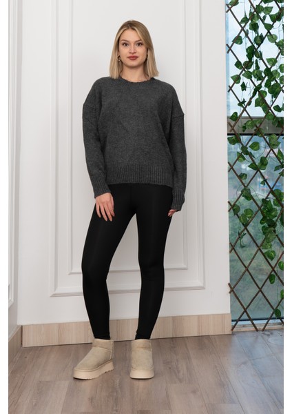 Yuvarlak Yaka Yumoş Triko Kazak 258181