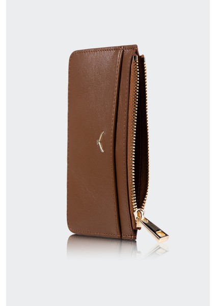 Hakiki Deri, El Yapımı, Kadın Kartlık, 5 Kart Yuvalı, 5507 Camel fiyatları