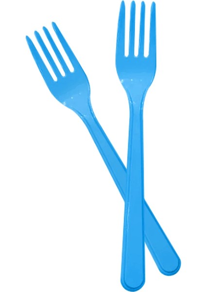 Mavi Plastik Çatal