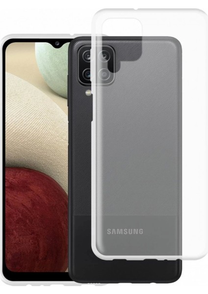 Bfs Samsung Galaxy A12 Kılıf Lüx Şeffaf Silikon