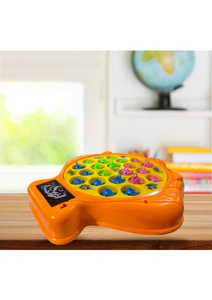 Kurbağa Yakalama Oyunu Sesli Işıklı Sesli Kurbağa Yakalama Fishing Frog 4 Olta 30X24 cm modelleri