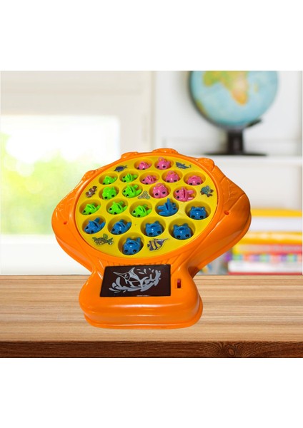 Kurbağa Yakalama Oyunu Sesli Işıklı Sesli Kurbağa Yakalama Fishing Frog 4 Olta 30X24 cm fırsatları