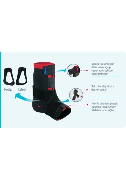 Anatomik Ligament Destekli (Çaprazbandlı) Ayak Bilekliği 404 modelleri