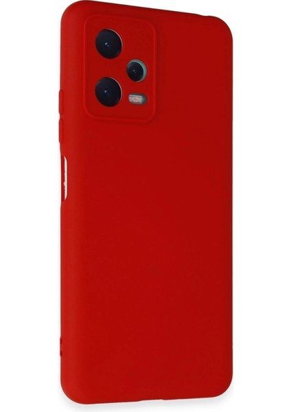 Bfs Xiaomi Redmi Note 12 5g Kılıf Nano Içi Kadife Silikon - Kırmızı