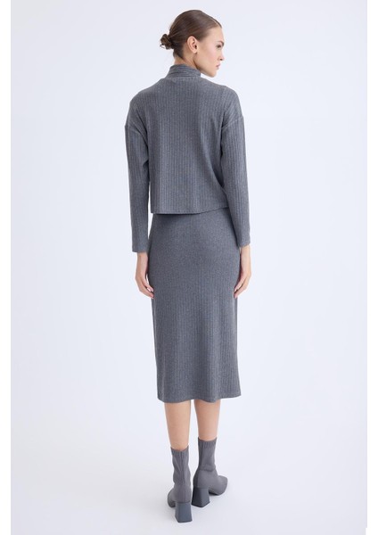 Balıkçı Yaka Uzun Elbise modelleri