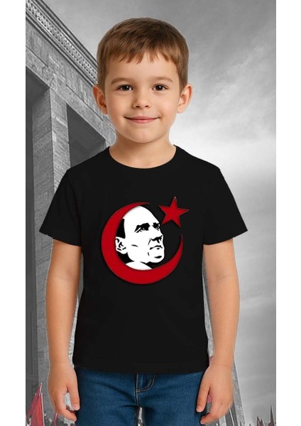 Unisex Ay Yıldızlı T-Shirt 19 Mayıs 29 Ekim 23 Nisan 10 Kasım Atatürk Çocuk Tişört fiyatları