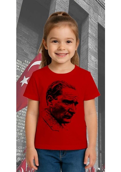 Unisex Ay Yıldızlı T-Shirt 19 Mayıs 29 Ekim 23 Nisan 10 Kasım Atatürk Çocuk Tişört fiyatları