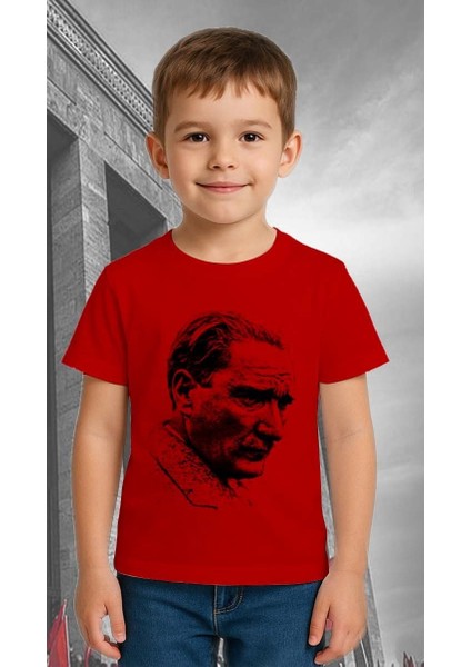 Unisex Ay Yıldızlı T-Shirt 19 Mayıs 29 Ekim 23 Nisan 10 Kasım Atatürk Çocuk Tişört modelleri