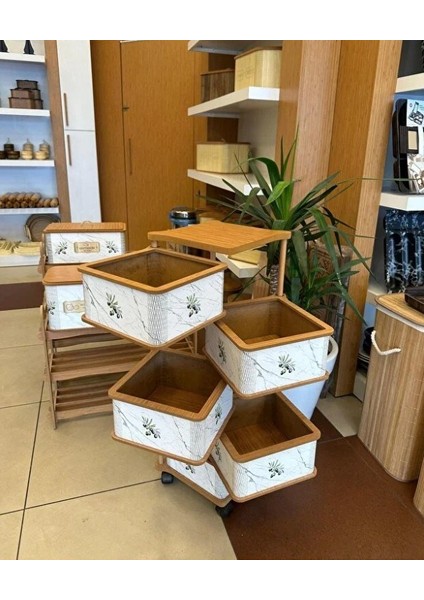 Ahşap Kare Sebzelik 5 Katlı Yana Açılır Patates Soğan Tekerlekli Sebzelik Zeytin fiyatları