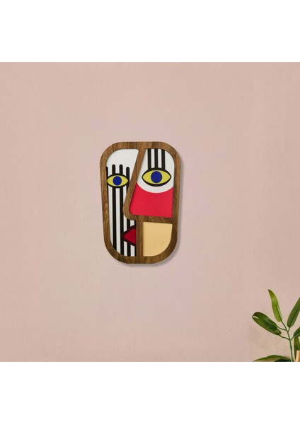 Deco Mask Duvar Panosu - Renkli - 20 cm