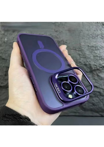 Apple iPhone 14 Pro Max Kamera Lens Koruma Hediyeli Magsafe Özellikli Standlı Premium Lüks Kılıf fiyatları