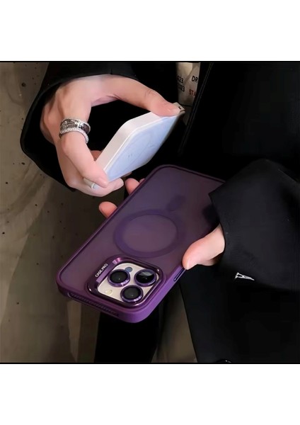 Apple iPhone 14 Pro Max Kamera Lens Koruma Hediyeli Magsafe Özellikli Standlı Premium Lüks Kılıf modelleri