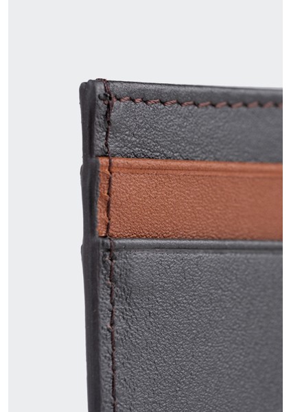 Hakiki Deri, El Yapımı, Erkek Kartlık, 4 Kart Yuvalı, 4504 Kahve-Taba fiyatları