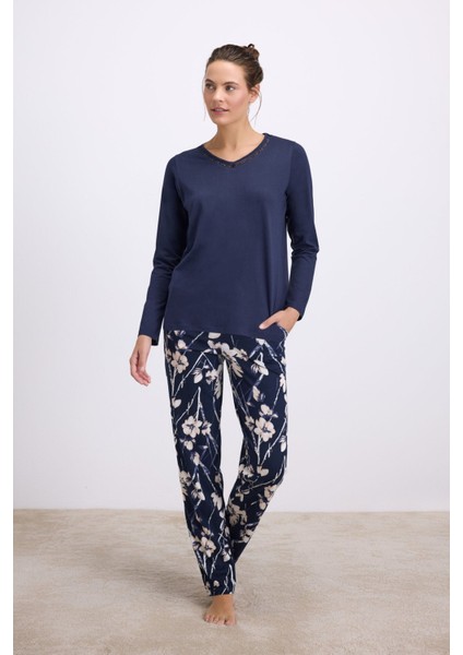 11533 Bayan Pijama Takım -Laciv - -- L fiyatları